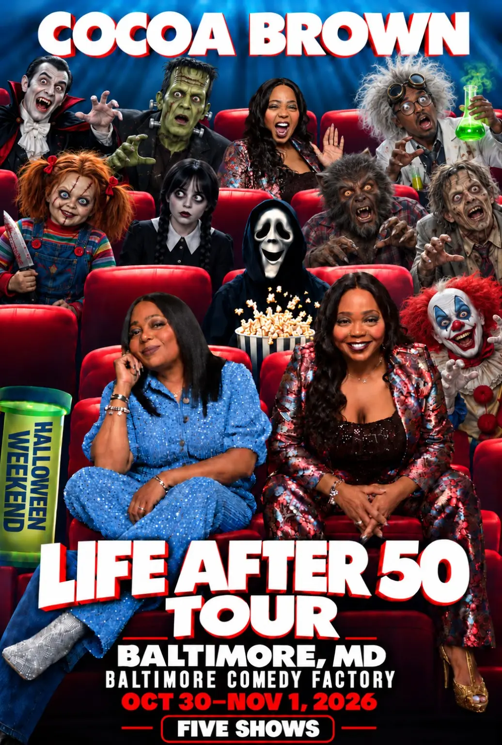 Life After 50 Tour at Baltimore Comedy Factory — October 30 through November 1, 2026